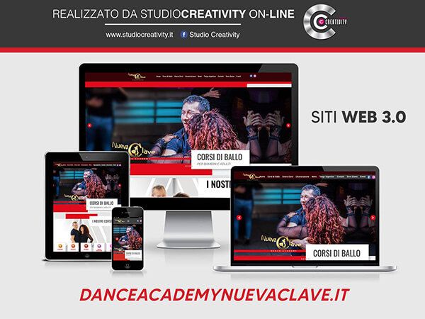 Sito web dance Academy Nueva Clave